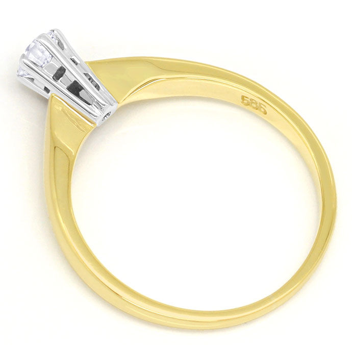Foto 3 - Brillant-Solitär Ring mit 0,17ct Wesselton, in 14K Gold, S9314