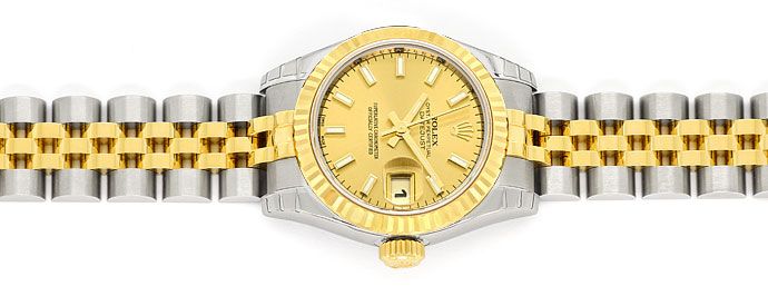 Foto 1 - Ungetragene Rolex Lady Datejust Damen Uhr in Stahl-Gold, U2501